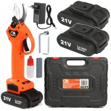 Аккумуляторный ручной секатор кусторез CATA M83009C садовые ножницы с регуляцией диаметра среза 15-25 мм + 2 аккумулятора Аккумуляторный ручной секатор кусторез CATA M83009C садовые ножницы с регуляцией диаметра среза 15-25 мм + 2 аккумулятора
