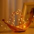 Светодиодная новогодняя гирлянда LTD Капля Росы проволока 2 метра 20 LED теплый белый цвет питание от 2 АА батареек