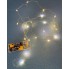 Светодиодная новогодняя гирлянда LTD Капля Росы проволока 2 метра 20 LED теплый белый цвет питание от 2 АА батареек