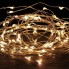 Светодиодная новогодняя гирлянда LTD проволока Капля Росы 50 LED 5 метров теплый белый цвет питание от 2 АА батареек