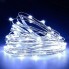 Світлодіодна новорічна гірлянда LTD Крапля Роси дріт 5 метрів 50 LED світлодіодів білий колір живлення від 2 АА батарейок
