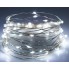 Світлодіодна новорічна гірлянда LTD Крапля Роси дріт 5 метрів 50 LED світлодіодів білий колір живлення від 2 АА батарейок