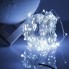 Світлодіодна новорічна гірлянда LTD Крапля Роси дріт 5 метрів 50 LED світлодіодів білий колір живлення від 2 АА батарейок