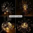 Светодиодная новогодняя гирлянда Springos 3D Фейерверк 100 LED питание от 4 батареек АА свет теплый белый