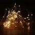 Светодиодная новогодняя гирлянда LTD проволока Роса 100 LED 10 метров теплый белый цвет питание от 3 AA батареек