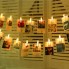 Светодиодная новогодняя гирлянда LTL Warm White с прищепками для фото 20 Led длина 3 метра на батарейках AA