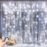Світлодіодна новорічна гірлянда штора LTL Крапля роси 300 LED бахрома 3 х 3 м живлення від USB з пультом холодне біле світло
