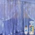 Світлодіодна новорічна гірлянда штора LTL Крапля роси 300 LED бахрома 3 х 3 м живлення від USB з пультом холодне біле світло