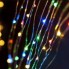 Светодиодная новогодняя гирлянда LTD Капля Росы проволока 5 метров 50 LED светодиодов разноцветная питание от 2 АА батареек