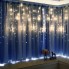 Светодиодная новогодняя LED гирлянда штора LTD "Звездопад" 2.5 метра бахрома занавес на 138 LED лампочек и 12 звезд 8 режимов кабель 1.5 м з пультом