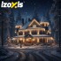 Новогодняя гирлянда бахрома сосульки Izoxis 23223 светодиодная с влагозащитой 22,5 м 500 LED теплый белый цвет с управлением 8 режимов