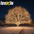 Рождественская новогодняя гирлянда из елочных шаров Izoxis 26264 светодиодная 300 LED 30 метров теплый белый цвет с влагозащитой 8 режимов