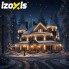 Новогодняя светодиодная гирлянда бахрома Izoxis 26710 для украшения дома 15 м 300 LED теплый белый цвет 8 режимов водонепроницаемая