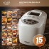 Хлебопечка для дома автоматическая Adler AD 6019 White электрическая печь на 15 программ с замесом теста с антипригарным покрытием ILAG