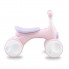 Беговел детский четырехколесный MoMi Tobis Pink велосипед-каталка для детей от 2 лет с мыльными пузырями фарой и сигналом