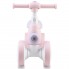 Беговел детский четырехколесный MoMi Tobis Pink велосипед-каталка для детей от 2 лет с мыльными пузырями фарой и сигналом