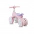 Беговел детский четырехколесный MoMi Tobis Pink велосипед-каталка для детей от 2 лет с мыльными пузырями фарой и сигналом
