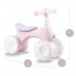 Беговел детский четырехколесный MoMi Tobis Pink велосипед-каталка для детей от 2 лет с мыльными пузырями фарой и сигналом