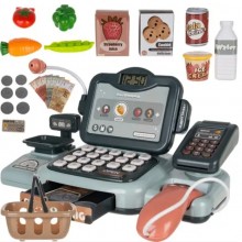 Кассовый аппарат детский Kruzzel KS11404 Fun shopping развивающий игровой набор с электронной кассой звуковым сканером товаров весами и микрофоном Кассовый аппарат детский Kruzzel KS11404 Fun shopping развивающий игровой набор с электронной кассой звуковым сканером товаров весами и микрофоном