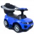 Каталка для дітей від року FunFit KIDS музична машинка толокар для катання дитини з батьківською ручкою та бар'єром безпеки Синій