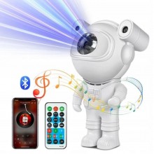 Лазерный ночник проектор звездного неба Astronaut светодиодный LED светильник для детей поворот головы на 360° USB с пультом и Bluetooth колонкой Лазерный ночник проектор звездного неба Astronaut светодиодный LED светильник для детей поворот головы на 360° USB с пультом и Bluetooth колонкой