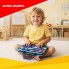 Учебная сенсорно тактильная книга по методике Монтессори Kruzzel 26881 настольная интерактивная игрушка для детей от 3 лет Синий