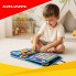 Учебная сенсорно тактильная книга по методике Монтессори Kruzzel 26881 настольная интерактивная игрушка для детей от 3 лет Синий