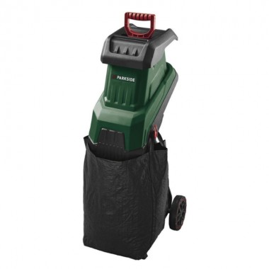 Измельчитель веток садовый PARKSIDE PEMH 2400 A1 электрическая ножевая дробилка шредер на 2400 Вт для дачи и загородного дома