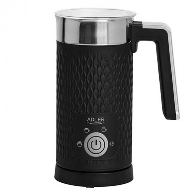 Капучинатор электрический для дома Adler AD 4494 Black 0.5 кВт автоматический вспениватель молока с металлическим корпусом 4 режима