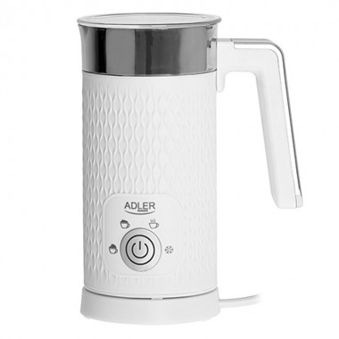 Капучинатор электрический для дома Adler AD 4494 White 0.5 кВт автоматический вспениватель молока с металлическим корпусом 4 режима