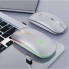 Миша бездротова акумуляторна iMICE Е-1300 USB 2.4 ГГц безшумна оптична для ноутбука комп'ютера та Smart TV з підсвічуванням 3 кнопки та колесо прокручування Сіра (48791)