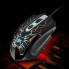 Проводная игровая клавиатура и оптическая мышь комплект KeyBoard V100 Черная геймерская для компьютера с LED подсветкой интерфейс USB (47494)