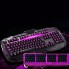 Проводная игровая клавиатура и оптическая мышь комплект KeyBoard V100 Черная геймерская для компьютера с LED подсветкой интерфейс USB (47494)