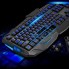 Проводная игровая клавиатура и оптическая мышь комплект KeyBoard V100 Черная геймерская для компьютера с LED подсветкой интерфейс USB (47494)