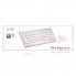 Беспроводная клавиатура и оптическая мышь комплект KeyBoard K-03 Mini Белая для компьютера с низкопрофильными клавишами USB адаптер (48780)