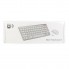 Беспроводная клавиатура и оптическая мышь комплект KeyBoard K-03 Mini Белая для компьютера с низкопрофильными клавишами USB адаптер (48780)