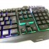 Игровая клавиатура для компьютера KW-900 Черная геймерская проводная с USB интерфейсом с RGB подсветкой (45410)