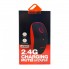 Миша бездротова акумуляторна ZORNWEE W880 Black/Red USB 2.4 ГГц безшумна оптична для ноутбука та ПК з підсвічуванням