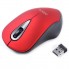 Беспроводная компьютерная мышь iMICE E-2370 Wireless Mouse USB оптическая для ноутбука и компьютера 3 кнопки разрешение 1600 DPI Красная