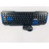 Беспроводная игровая клавиатура и оптическая мышь комплект Jedel WS 880 Черная для компьютера тихая с мягком ходом клавиш USB адаптер (49021)