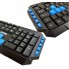 Беспроводная игровая клавиатура и оптическая мышь комплект Jedel WS 880 Черная для компьютера тихая с мягком ходом клавиш USB адаптер (49021)