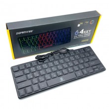 Проводная игровая клавиатура для компьютера ZORNWEE MK-515 Черная с RGB подсветкой 64 клавиши подключение в USB (49022) Проводная игровая клавиатура для компьютера ZORNWEE MK-515 Черная с RGB подсветкой 64 клавиши подключение в USB (49022)