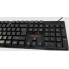Проводная игровая клавиатура и оптическая мышь комплект Land Slides KR-6300TZ Черная геймерская для компьютера с LED подсветкой интерфейс USB