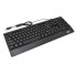 Проводная игровая клавиатура и оптическая мышь комплект KeyBoard UKC M710 Черная геймерская для компьютера с LED подсветкой интерфейс USB
