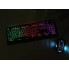 Проводная игровая клавиатура и оптическая мышь комплект KeyBoard UKC M710 Черная геймерская для компьютера с LED подсветкой интерфейс USB