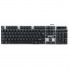 Игровая клавиатура для компьютера JEDEL K500 Черная с белым геймерская проводная с USB интерфейсом с RGB подсветкой с плавным ходом клавиш (49017)