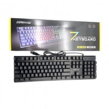 Проводная игровая USB клавиатура для компьютера ZORNWEE ZE-510 Черная с RGB подсветкой и тихим плавным ходом (49019) Проводная игровая USB клавиатура для компьютера ZORNWEE ZE-510 Черная с RGB подсветкой и тихим плавным ходом (49019)