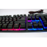 Проводная игровая USB клавиатура для компьютера ZYG 800 Черная с RGB подсветкой и плавным ходом клавиш (44714)