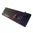Проводная игровая USB клавиатура для компьютера ZYG 800 Черная с RGB подсветкой и плавным ходом клавиш (44714)
