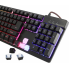 Проводная игровая USB клавиатура для компьютера ZYG 800 Черная с RGB подсветкой и плавным ходом клавиш (44714)